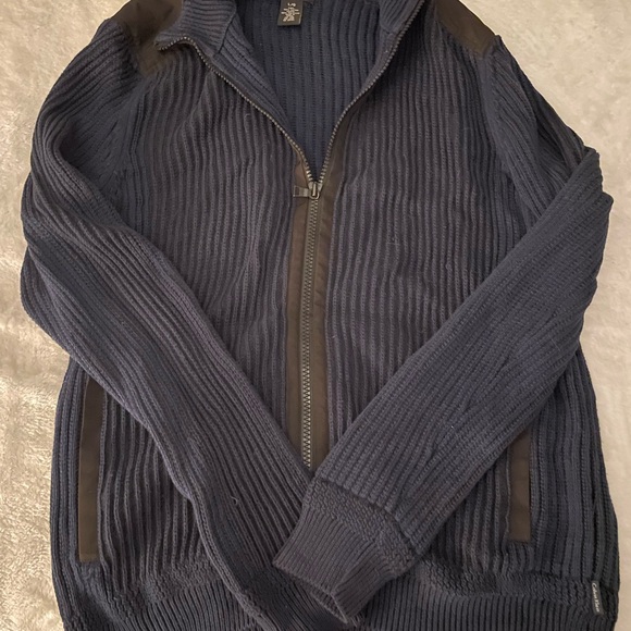 Men’s navy blue large Calvin Klein cardigan - Picture 2 of 5